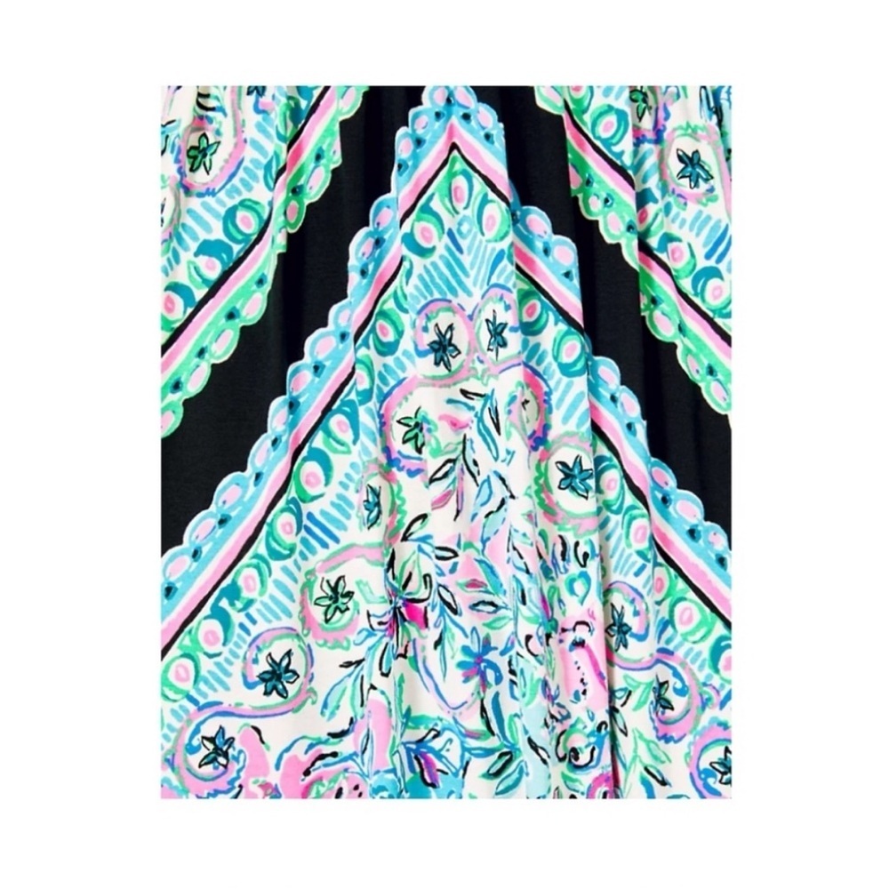 Lilly Pulitzer Roselle Maxi Dress Let's Get Wild print Size 0 - Picture 4 of 12
